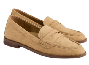 suede penny loafer