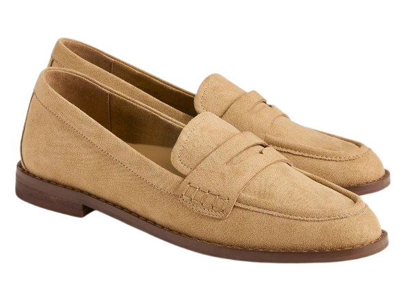 J Crew | Sueded flex penny loafers