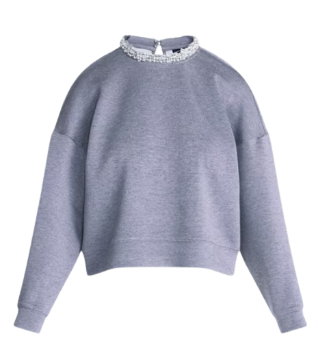 Scoop | Pearl Embellished Sweatshirt