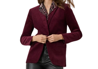 Ann Taylor | The Longline Blazer in Corduroy