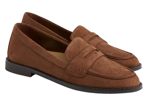 J Crew | Sueded flex penny loafers