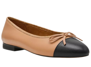 cap toe ballet flat