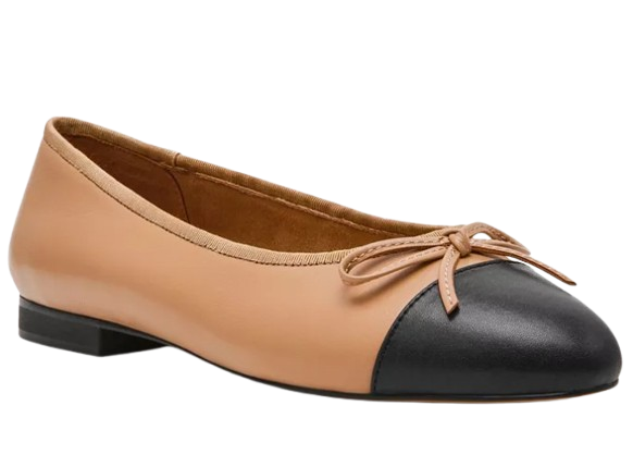 Steve Madden | Kit Cap-Toe Leather Ballet Flats