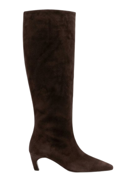 Forever & Always Shoes | Corvel Leather Kitten Heel Knee High Boot