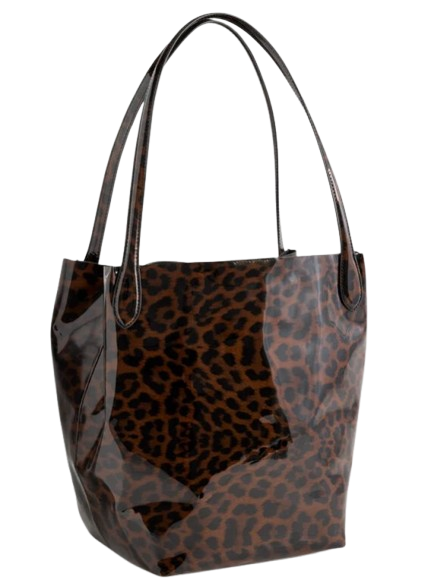 Talbots | Linden Leopard Patent Leather Tote
