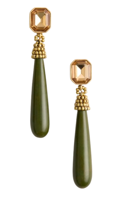 Tuckernuck | Amber and Sage Drop Earrings