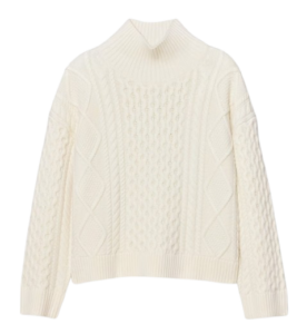 cable knot wool sweater