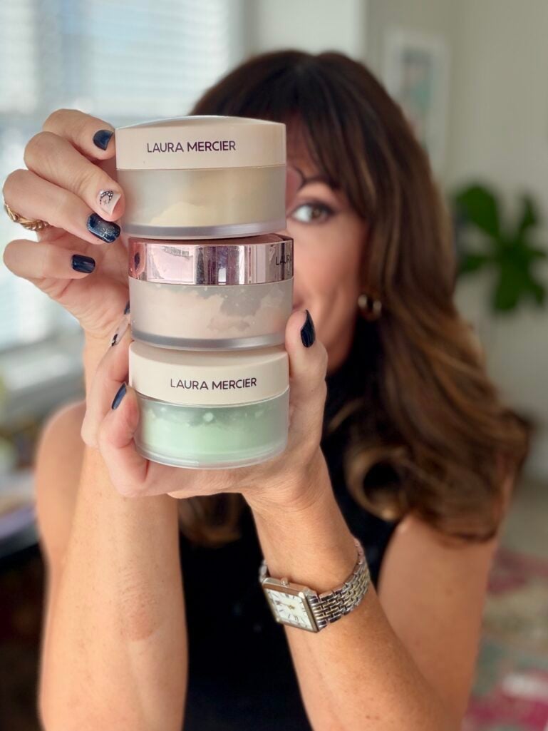 jennifer with three powders