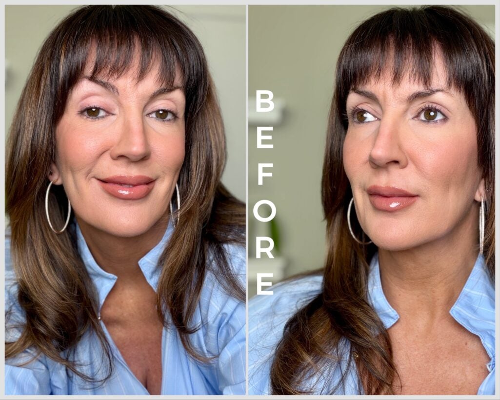 Before collage showing hooded mature lids
