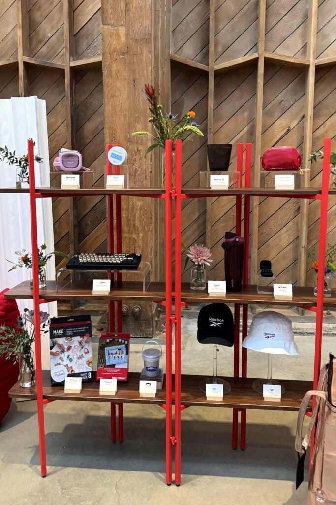 YouTube holiday house gift shelves